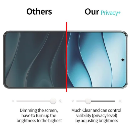 Xiaomi 17T 5G készülékhez teljes fedésű, fekete szegélyű, betekintésvédő Privacy edzett üvegfólia - 7