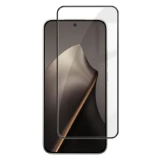 Xiaomi 17T 5G készülékhez Kalebol teljes felületet fedő, ujjlenyomatálló, fekete szegélyes, edzett üvegfólia