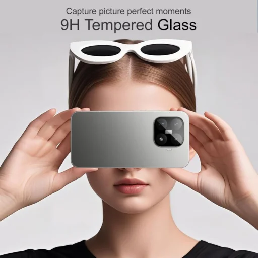 Xiaomi 17T 5G IMAK ochranné tvrdené sklo na šošovku zadného fotoaparátu čierna verzia - 3
