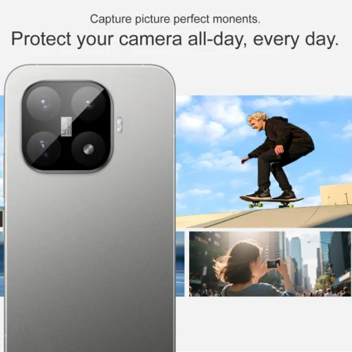Xiaomi 17T 5G IMAK ochranné tvrdené sklo na šošovku zadného fotoaparátu čierna verzia - 5