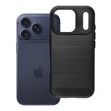  iPhone 17 Pro / 18 Pro fekete Carbon 2.0 TPU tok