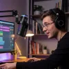 BOYA CastMic G40B drôtový herný mikrofón s ramenom, USB-C - čierny thumbnail
