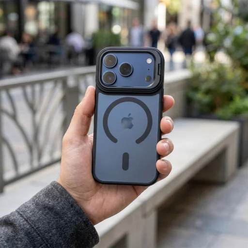 iPhone 17 Forcell F-Protect Shadow Stand Premium čierne puzdro kompatibilné s MagSafe - 5