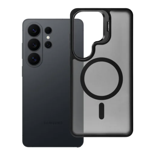 Samsung Galaxy S26 Ultra Forcell F-Protect Shadow Stand Premium MagSafe kompatibilné čierne puzdro - 1