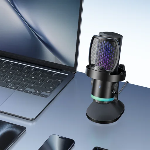 BOYA CastMic G40 Drôtový USB-C herný mikrofón - čierny - 10