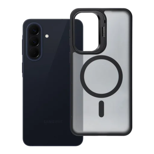 Samsung Galaxy A57 Forcell F-Protect Shadow Stand Premium MagSafe kompatibilis fekete tok - 1