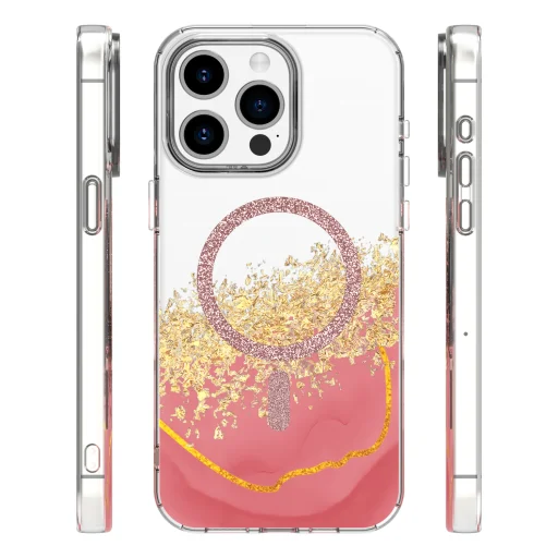 iPhone 14 Pro rózsaszín Epoxy Mag tok - 2