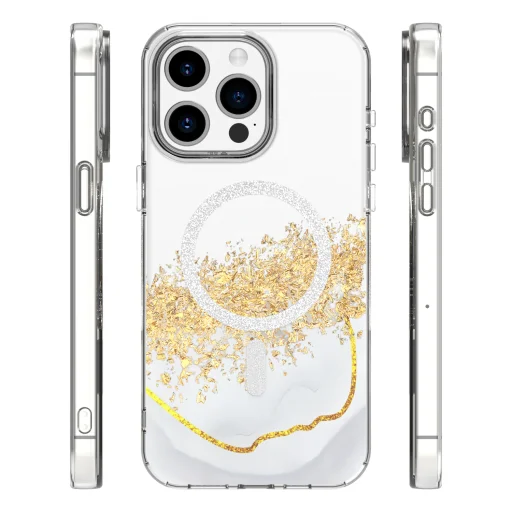 iPhone 14 Pro fehér Epoxy Mag tok - 2