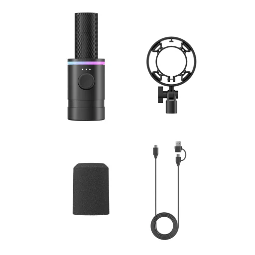 BOYA CastMic S60 Káblový dynamický herný mikrofón USB XLR - čierny - 4