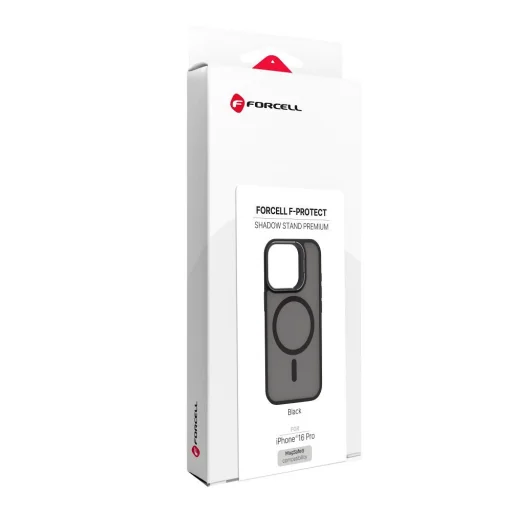 iPhone 16 Pro Forcell F-Protect Shadow Stand Premium MagSafe kompatibilné čierne puzdro - 8