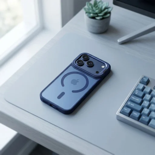 iPhone 17 Pro Forcell F-Protect Shadow Stand Premium tmavomodré puzdro kompatibilné s MagSafe - 4