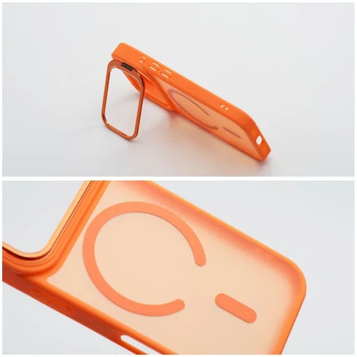 iPhone 17 Pro Forcell F-Protect Shadow Stand Premium MagSafe kompatibilné oranžové puzdro - 6