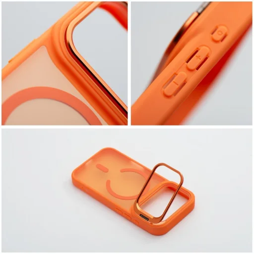 iPhone 17 Pro Forcell F-Protect Shadow Stand Premium MagSafe kompatibilné oranžové puzdro - 7