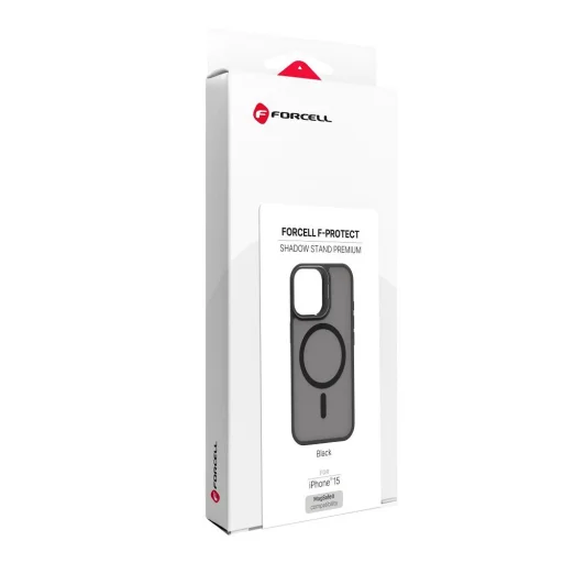 iPhone 15 Forcell F-Protect Shadow Stand Premium čierne puzdro kompatibilné s MagSafe - 8