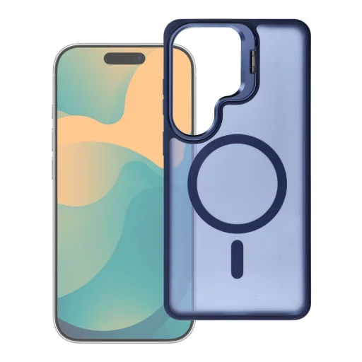 Samsung Galaxy S26 Forcell F-Protect Shadow Stand Premium MagSafe-kompatibilis sötétkék tok - 1