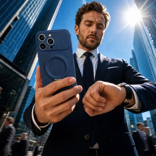 iPhone 13 Luxgrip Mag tmavomodré puzdro - 5