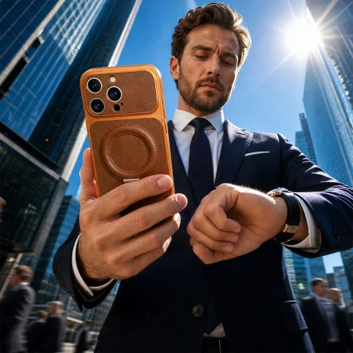 iPhone 13 Luxgrip Mag oranžové puzdro - 6