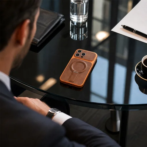 iPhone 13 Luxgrip Mag oranžové puzdro - 7