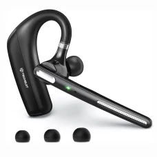 Techsuit - Prémiový Bluetooth headset PowerTalks (G6) - BT5.4, duálne potlačenie šumu mikrofónu, 110-hodinová doba hovoru - Čierna