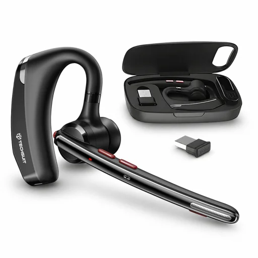 Techsuit - Prémiový Bluetooth headset SoundForce Pro (G10) - BT5.3, dvojité potlačenie hluku mikrofónu, 300-hodinová pohotovostná doba - Čierna - 1
