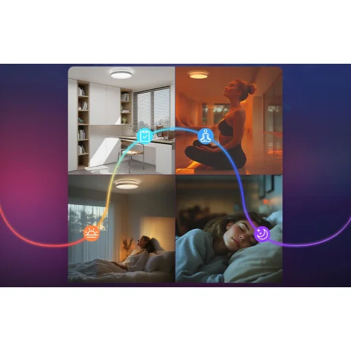 LEPRO T1 inteligentné stropné svietidlo 1800 lm - 5