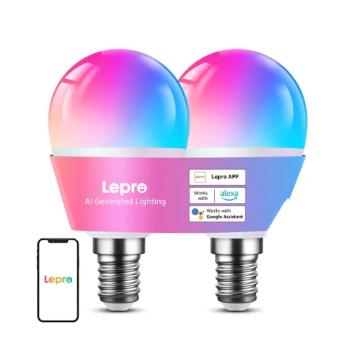 LEPRO BP1-2 E14 Bluetooth Wi‑Fi LED žiarovka 470 lm 2 ks - 3