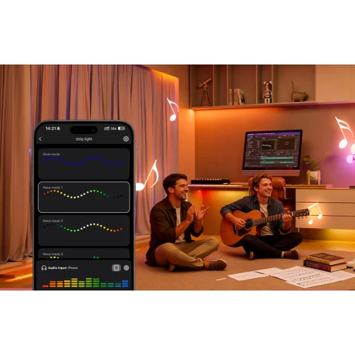 Lepro S1 20 m Wi‑Fi Bluetooth RGBIC LED-szalag - 4
