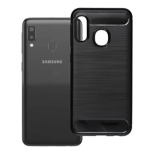 Samsung Galaxy A20E Carbon 2.0 fekete tok - 8