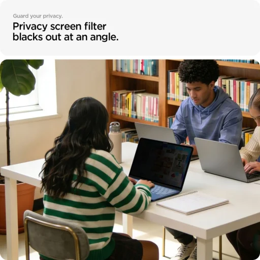 MacBook Neo 13 2026 Spigen SafeView magnetické privátne ochranné sklo - 5