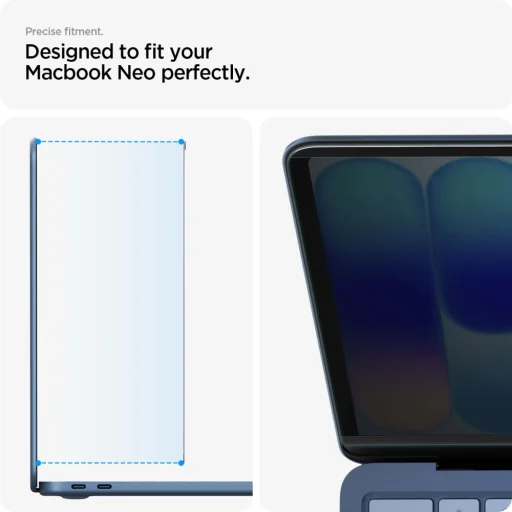 MacBook Neo 13 2026 Spigen SafeView magnetické privátne ochranné sklo - 8