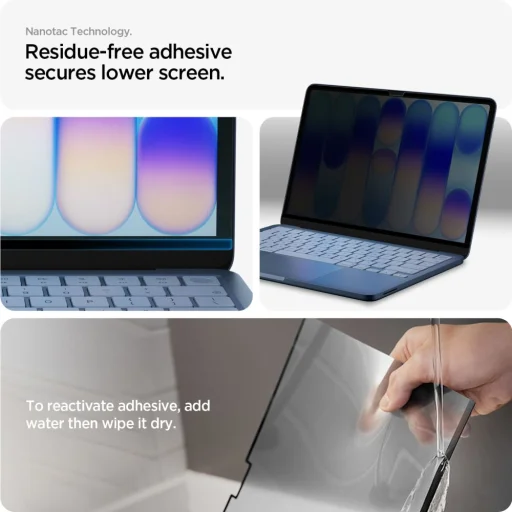 MacBook Neo 13 2026 Spigen SafeView mágneses adatvédelmi üvegfólia - 7