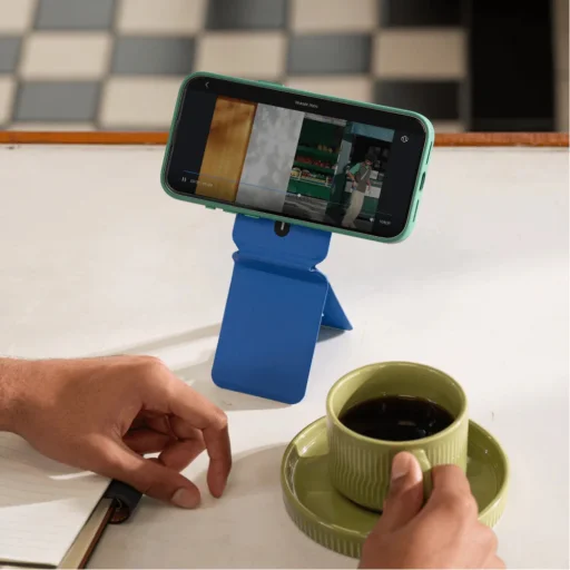 Moft Movas Snap Tripod MagSafe mágneses pénztárca és telefontartó ködös öböl színben - 3