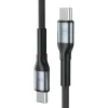 3mk - Data Cable Hyper N-Series - Type-C to Type-C, 100W, 20V/5A, 3m - Fekete thumbnail