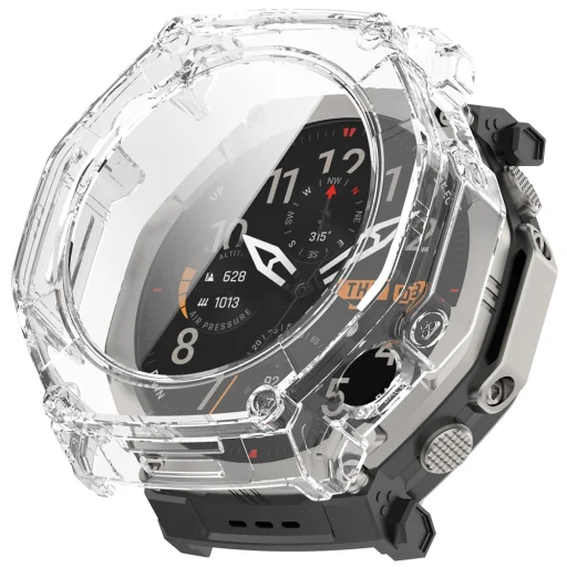 Techsuit - Defense360 Pro + tvrdené sklo - Amazfit T-Rex Ultra 2 - Priehľadný kryt - 1
