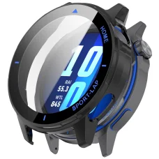 Techsuit - Defense360 Pro + Ochranné sklo - Huawei Watch GT Runner 2 - Čierne puzdro s tvrdeným sklom