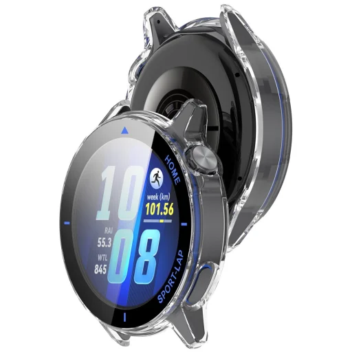 Techsuit - Defense360 Pro + Ochrana displeja - Huawei Watch GT Runner 2 - Číre puzdro s tvrdeným sklom - 2