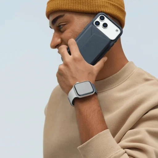 Moft Snap Duo szíj Apple Watch 1-5/6/7/8/9/10/11/SE/SE 2/SE 3 (38/40/41/42 mm) sötétkék/ködös kék - 5