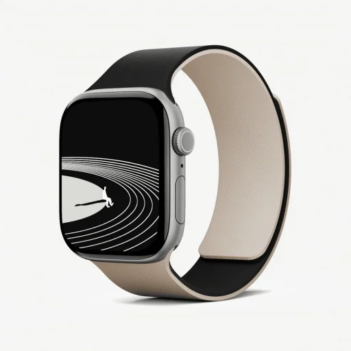 Moft Snap Duo szíj Apple Watch 1–5 / 6 / 7 / 8 / 9 / 10 / 11 / SE / SE 2 / SE 3 / Ultra / Ultra 2 / Ultra 3 (42/44/45/46/49 mm) készülékhez, fehér / fekete - 2