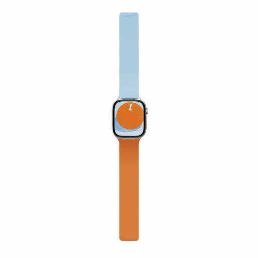 Apple Watch 1-5/6/7/8/9/10/11/SE/SE 2/SE 3 (38/40/41/42 mm) Moft Snap Duo szíj napkelte / lágy köd - 1