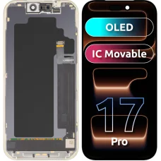 LCD displej modul MP Apple iPhone 17 Pro, OLED FHD verzia s prenosom IC, Aftermarket, čierny