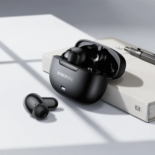 Borofone TWS Bluetooth slúchadlá BW96 Mellow čierne - 3