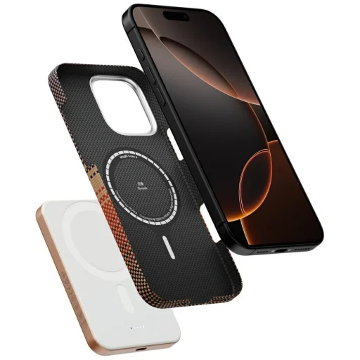 PITAKA Aramid Fiber Qi2 MagSafe Powerbank západ slnka - 10
