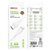 Borofone kábel BX121 Energy - USB - Micro USB - 2,4A 1 meter biely thumbnail