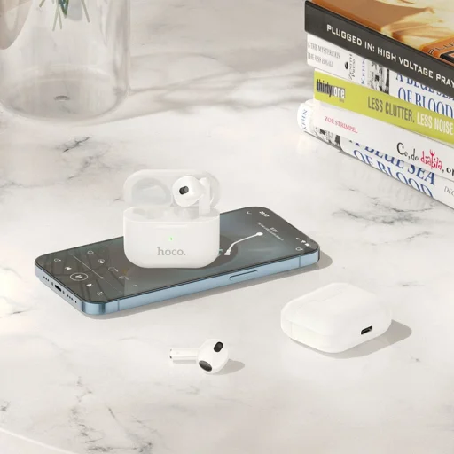 HOCO Inteligentné TWS slúchadlá EW30 Bluetooth biele - 8