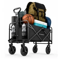 Wozinsky WZP-80 plážový, turistický, záhradný vozík, odolný, široké kolesá, až do 80 kg - čierny