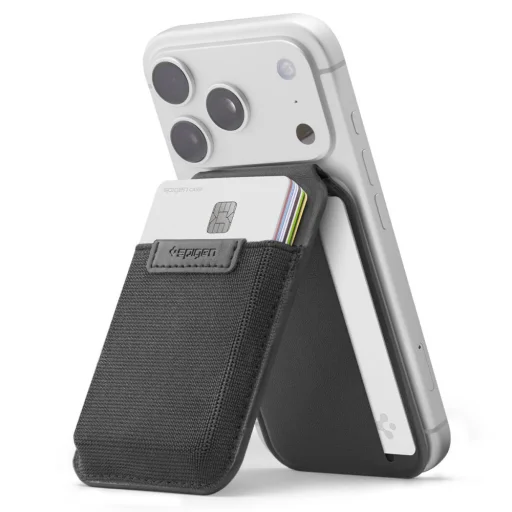 Spigen S314-4 Slim Fold Tripod Wallet MagSafe fekete - 1