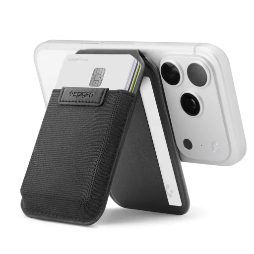 Spigen S314-4 Slim Fold Tripod Wallet MagSafe fekete - 2