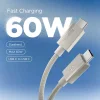 Spigen Essential EB6015CC Type-C USB-C / USB-C kábel 60W 150 cm prírodný titán thumbnail