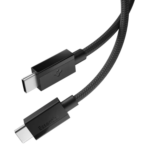 Spigen Essential EB6015CC Type-C USB kábel 60W 150 cm čierny - 1