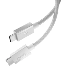 Spigen Essential EB6015CC Type-C USB-C / USB-C kábel 60 W 150 cm biely